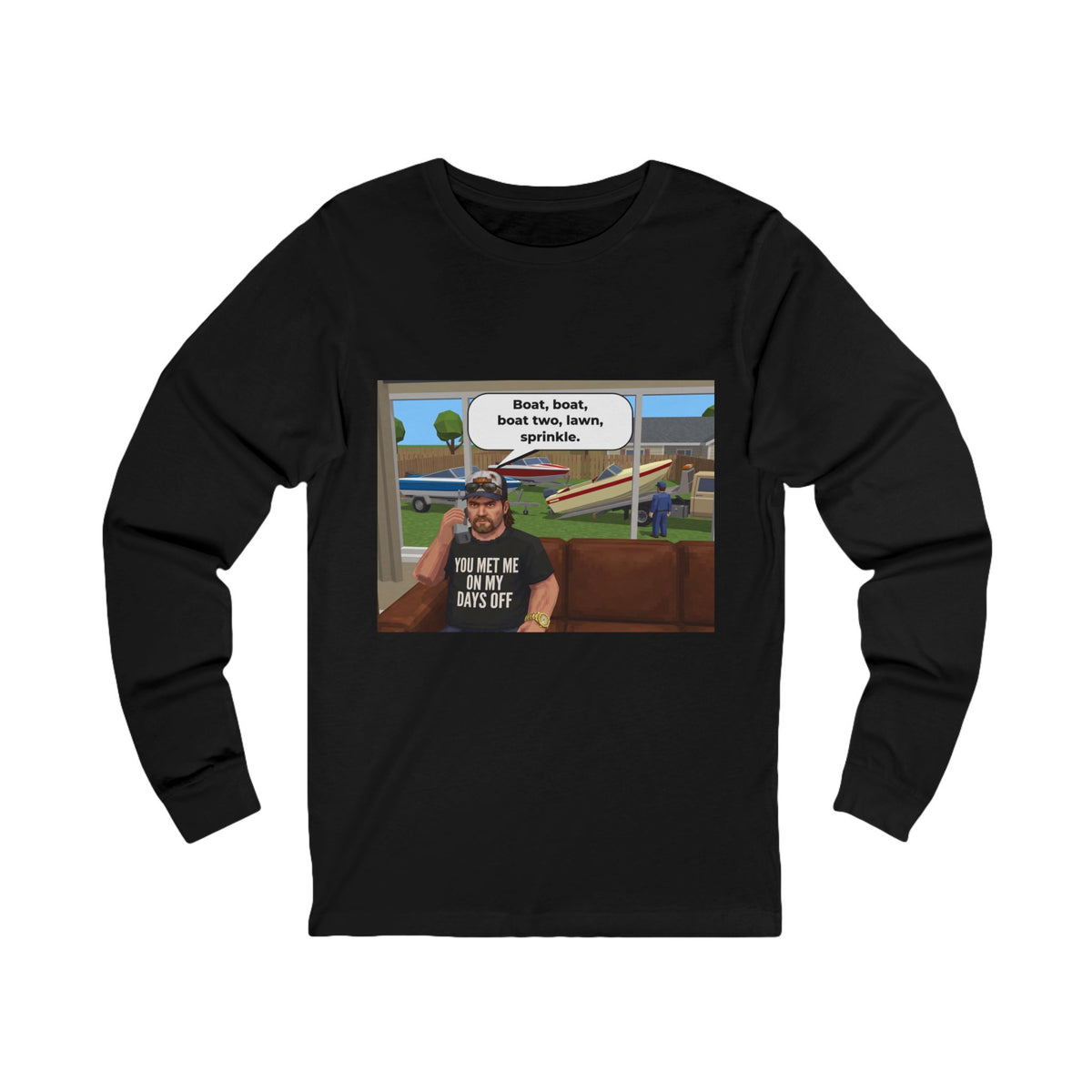 Boat, boat two, sprinkle, Long sleeve shirt